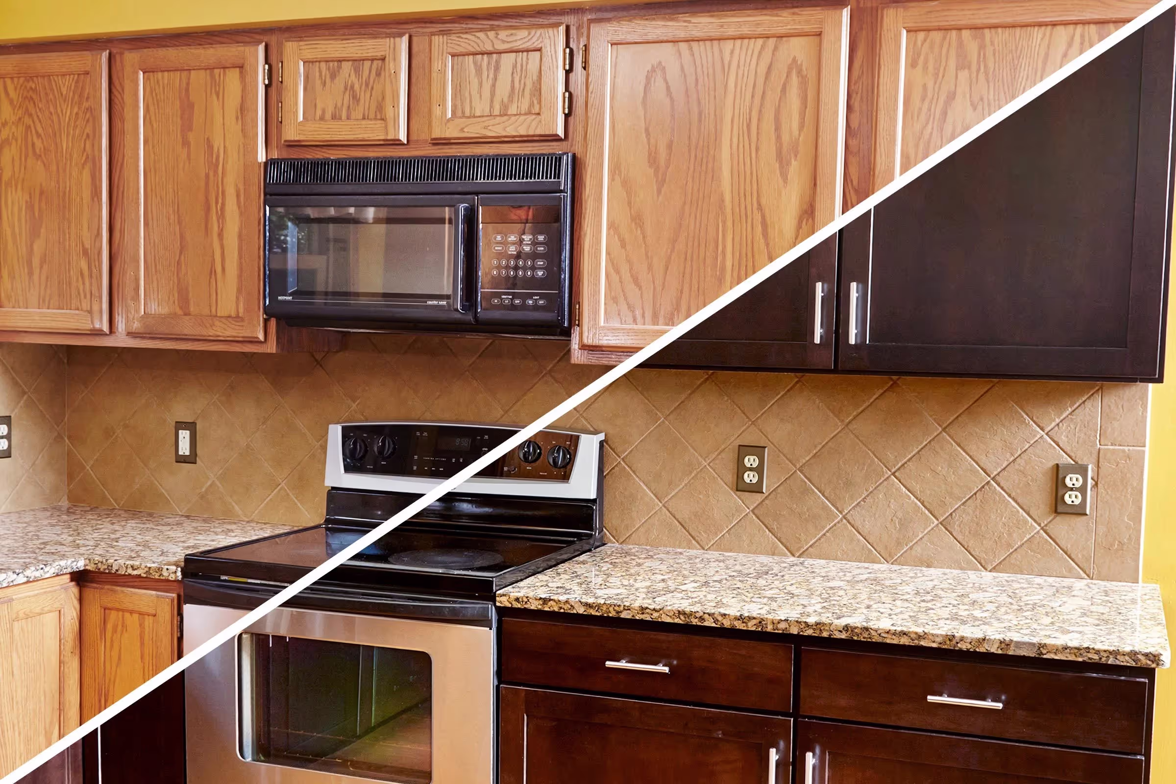 Cabinet Refacing Before & After